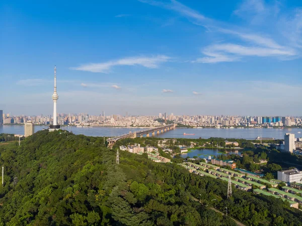 Hubei Wuhan Paysage Horizon Ville Été — Photo