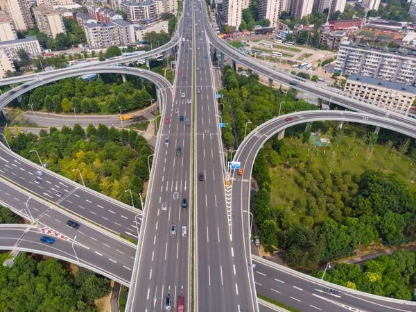 Hubei Wuhan summer city skyline scenery