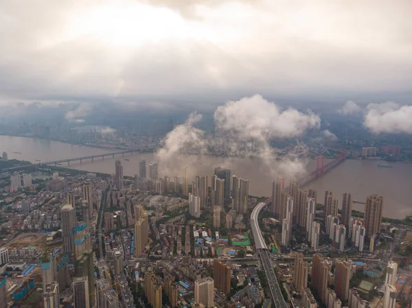 Hubei Wuhan Paysage Horizon Ville Été — Photo