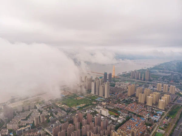 Hubei Wuhan Paisaje Del Horizonte Ciudad Verano —  Fotos de Stock