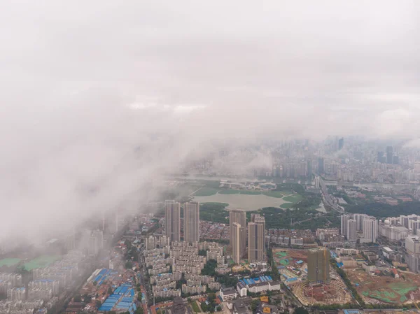 Hubei Wuhan Lato Miasto Panorama — Zdjęcie stockowe