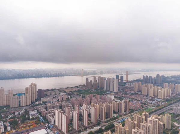 Hubei Wuhan Estate Città Skyline Scenario — Foto Stock