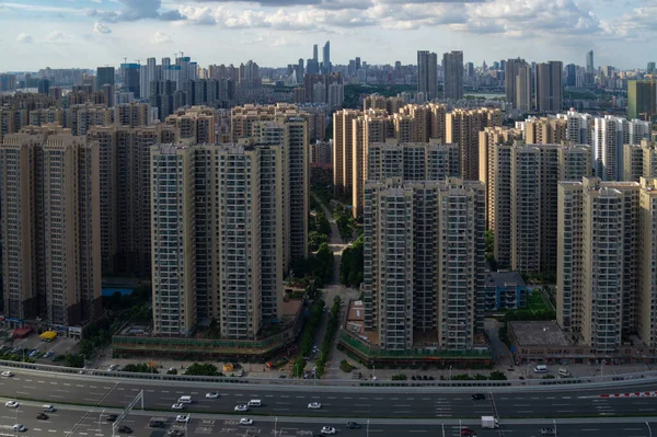 Hubei Wuhan Summer City Skyline Scenery — Stock Photo, Image