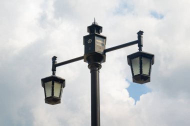 Hubei Wuhan yaz şehri gökyüzü manzarası