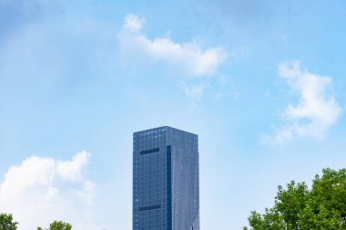 Hubei Wuhan yaz şehri gökyüzü manzarası