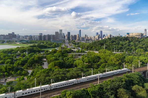 Hubei Wuhan Summer City Skyline Scenery — Stock Photo, Image