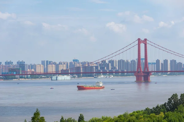 湖北武汉夏城天际线风景 — 图库照片