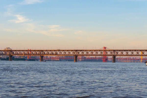 湖北武汉夏城天际线风景 — 图库照片