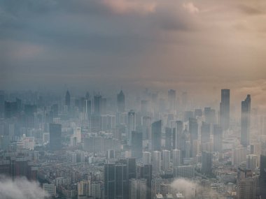 Wuhan Yaz Şehri Gündoğumu Manzarası