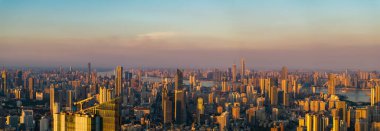 Wuhan Yaz Şehri Gündoğumu Manzarası