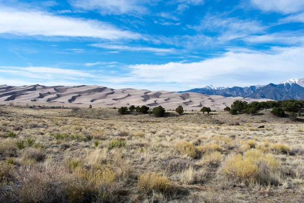 Parque Nacional Reserva Grandes Dunas Arena Colorado Naturaleza Paisaje Aire Imagen De Stock