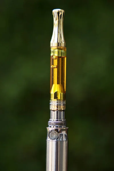 Vape Pen Cannabis Olie Het Vaping Van Marihuana Thc Cbd — Stockfoto