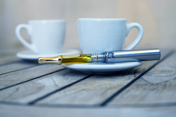 Vape Pen. Vaping Cannabis and Marijuana. 