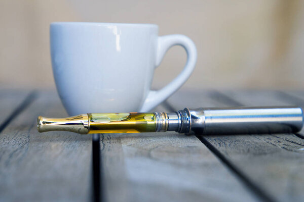 Vape Pen. Vaping Cannabis and Marijuana. 