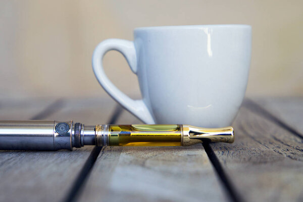 Vape Pen. Vaping Cannabis and Marijuana. 