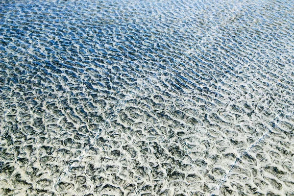 Ocean and beach. Water, ripples and reflections