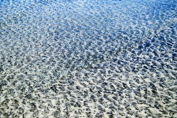 Ocean and beach. Water, ripples and reflections