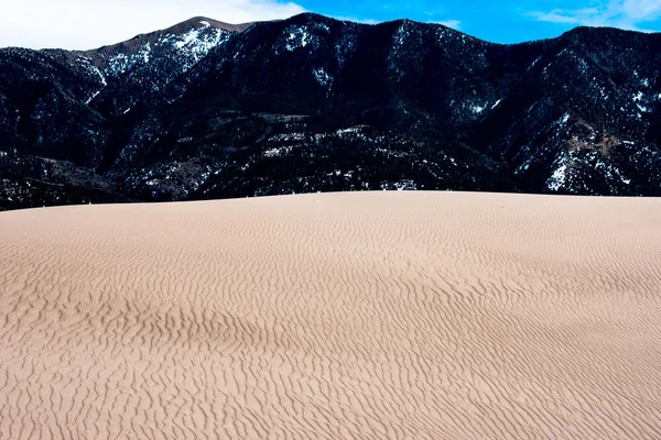 Parque Nacional Das Grandes Dunas Areia Preservar Colorado Natureza Paisagem — Fotografia de Stock