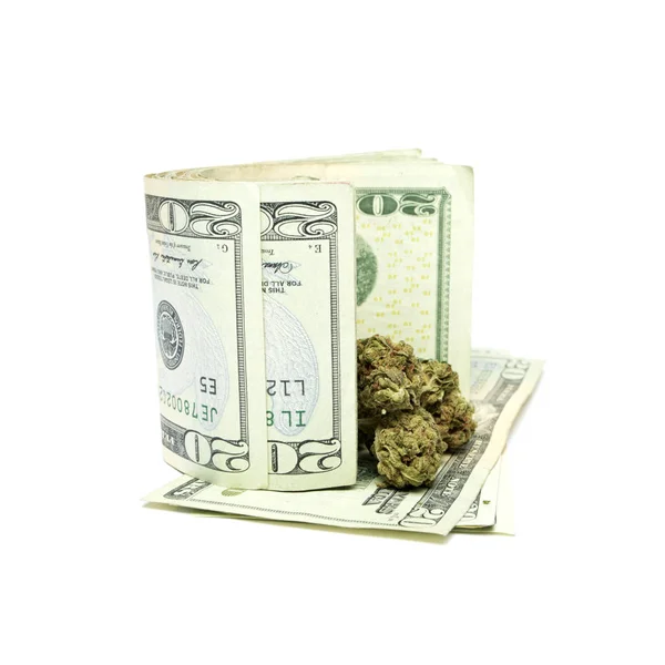 Marijuana and Money — Stock Photo, Image