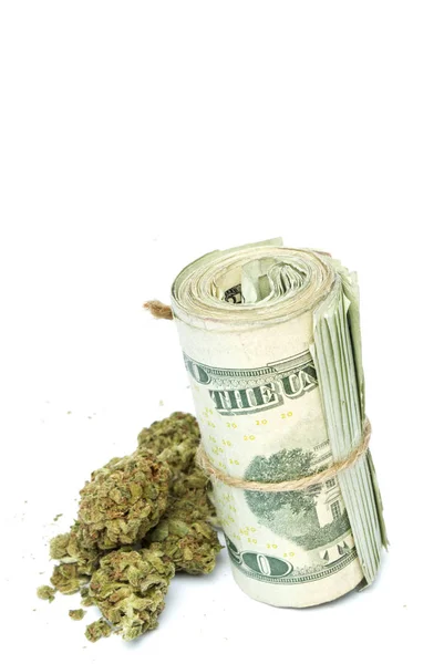 Marihuana y dinero — Foto de Stock