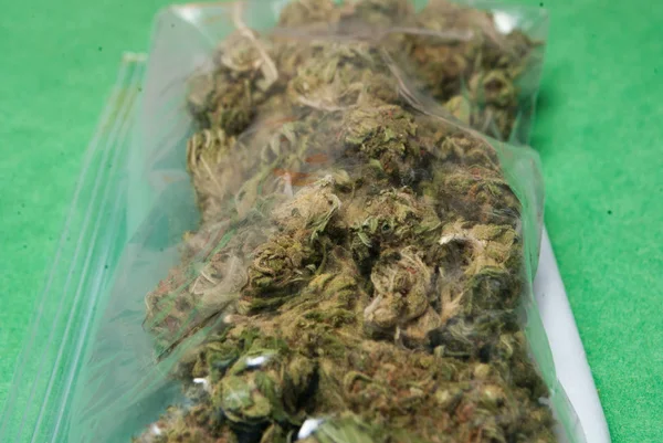 Marihuana Konzept Der Sucht Und Gesundheitsfürsorge — Stockfoto