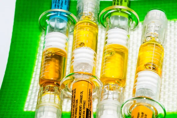 Cannabis Oil Concept Van Verslaving Gezondheidszorg Marihuana Drugs — Stockfoto