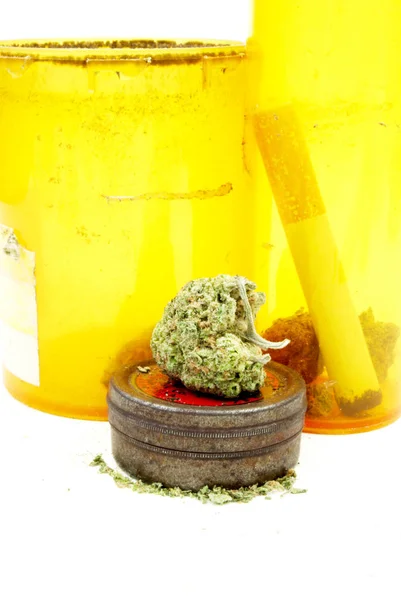 Close View Dried Marijuana Drug Addiction Concept Medical Marijuana Concept — Stock Photo, Image