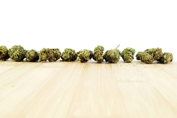 Close Weergave Van Gedroogde Marihuana Drugsverslaving Concept Medisch Marihuana Concept — Stockfoto