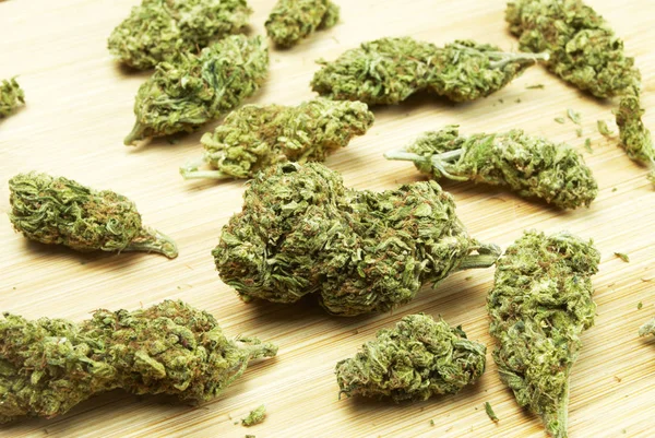 Concetto Dipendenza Marijuana Composizione Delle Droghe Cannabis — Foto Stock
