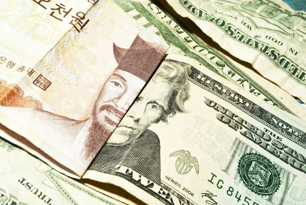 货币和货币背景 乌萨现金 — 图库照片