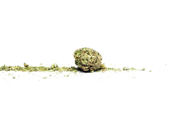 Närbild Syn Torkad Marijuana Narkotikamissbruk Koncept Medicinsk Marijuana Concept — Stockfoto