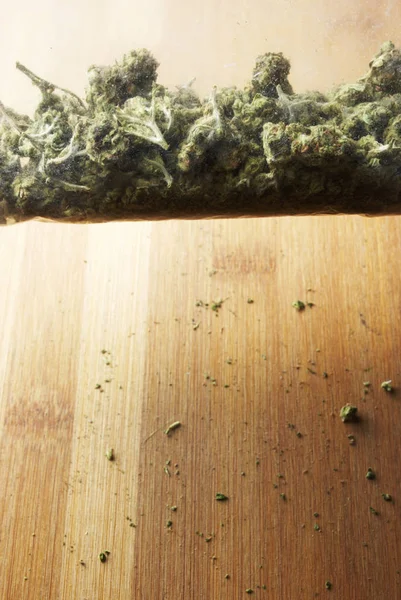 Suchtkonzept Für Marihuana Zusammensetzung Von Cannabis Drogen — Stockfoto