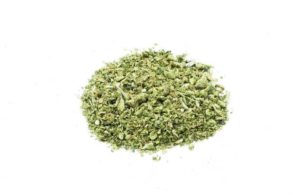 Close View Marijuana White Background — Stock Photo, Image