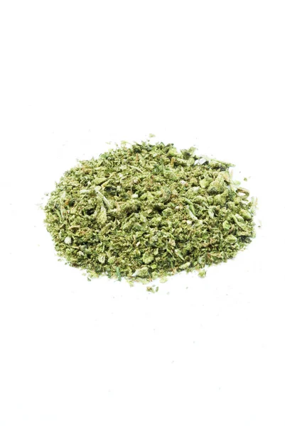 Close View Marijuana White Background — Stock Photo, Image