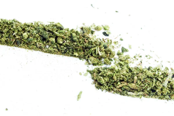 Ikona marihuany, koło — Zdjęcie stockowe