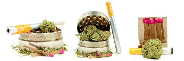 Konsep Kecanduan Narkoba Ganja Cannabis Dapat Digunakan Untuk Keperluan Medis — Stok Foto