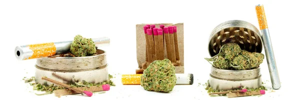大麻毒瘾概念 大麻可用于医疗目的 — 图库照片