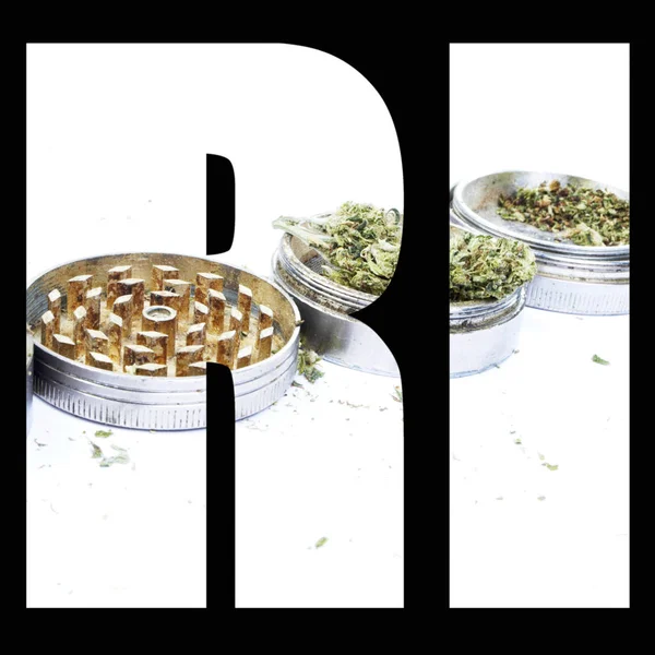 Conceptual Poster Text Cannabis — Stock Photo, Image