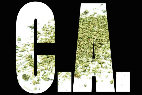 Text Ground Marijuana — Stock Photo, Image