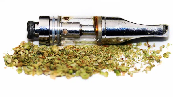 Vape Pen Vaping Marijuana Oil Vaporizador Cannabis —  Fotos de Stock