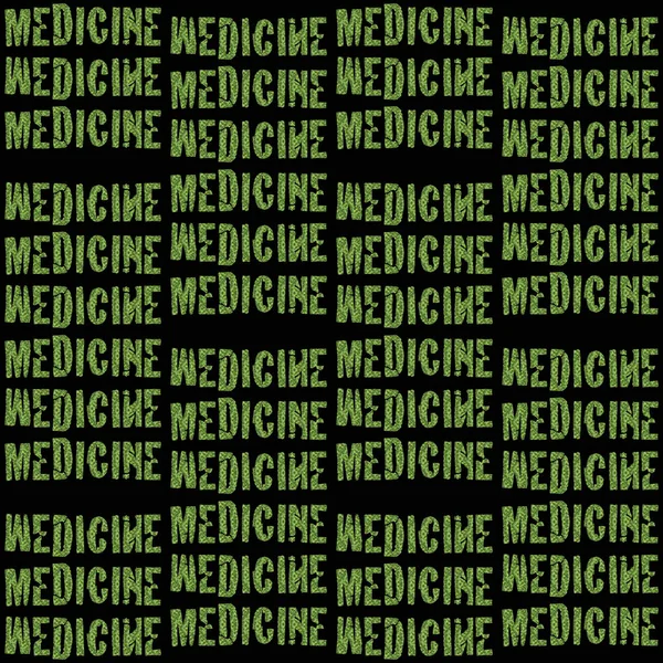 Yazılı Tıbbi Marihuana Kavramsal Posteri — Stok fotoğraf