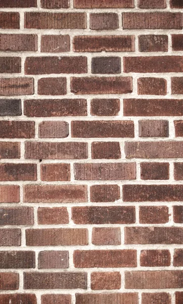 Full Frame View Red Brick Wall Textured Background — Stock Photo, Image