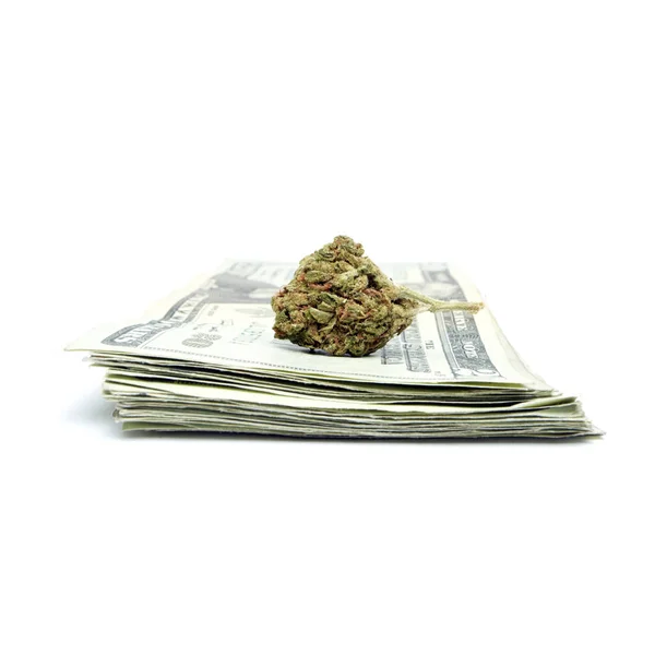 Marihuana y dinero — Foto de Stock