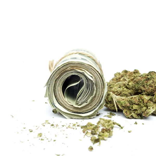 Marijuana and Money — Stock Photo, Image