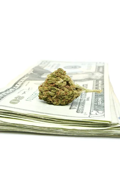 Marijuana and Money — Stock Photo, Image