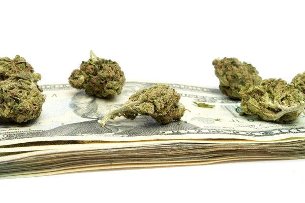 Marijuana and Money — Stock Photo, Image