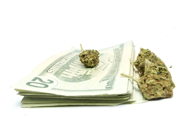 Marijuana and Money — Stock Photo, Image