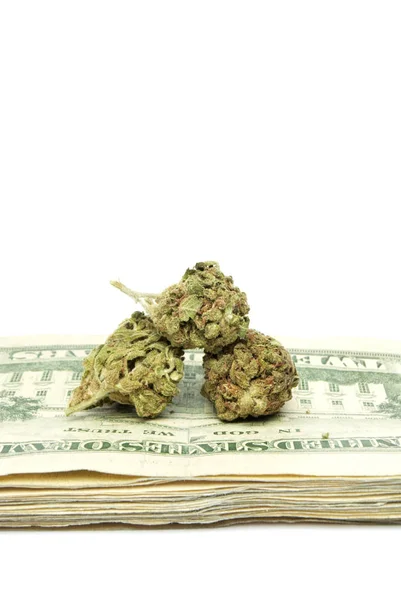 大麻和金钱 — 图库照片