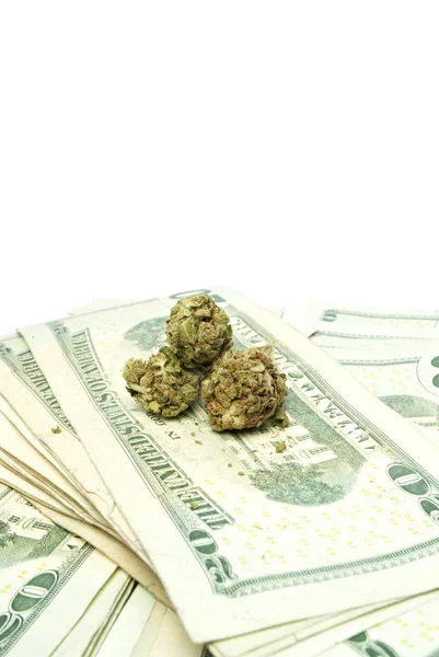 Marijuana and Money — Stock Photo, Image