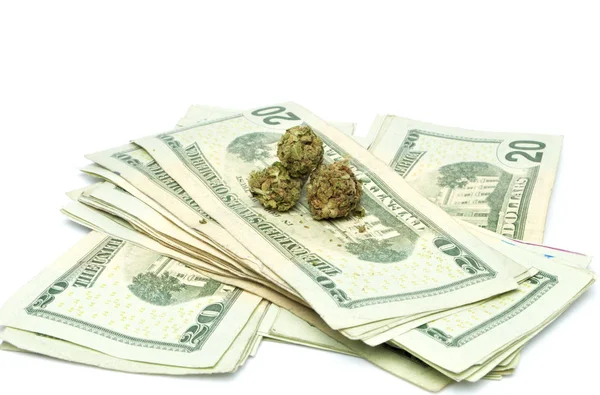 Marijuana and Money — Stock Photo, Image